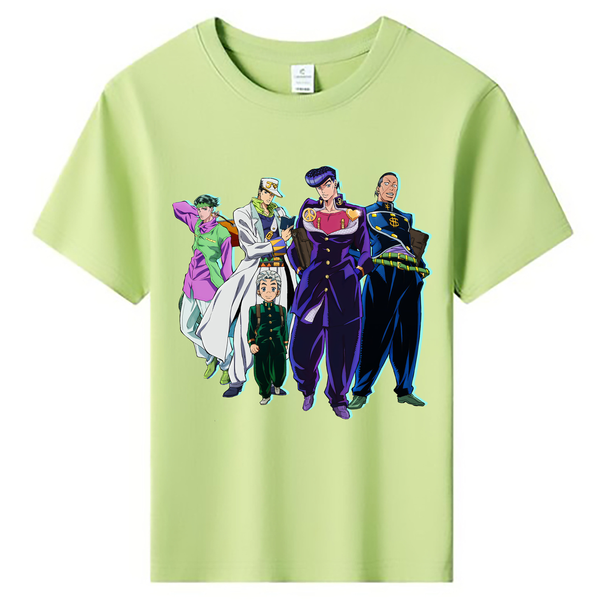 （画像用） ジョジョの奇妙な冒険 JoJo's Bizarre Adventure 綿100％キッズTシャツ（フロントプリント）